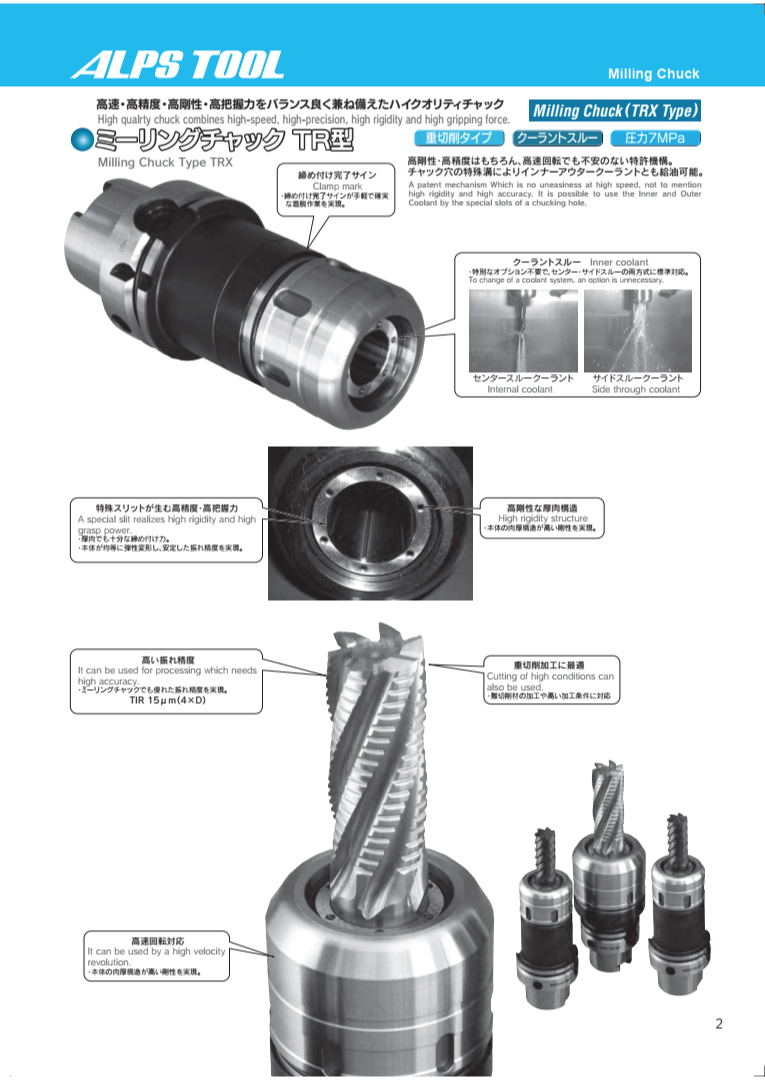 Đầu Kẹp Dao Phay HSK A Loại TRX ALPS TOOL